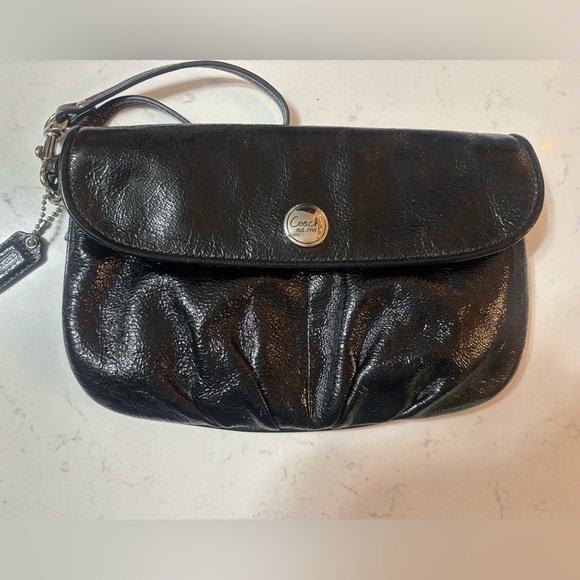 Coach Black Leather Clutch
